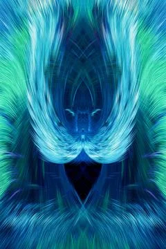 Design element for graphics Visionary surreal artworks Fractal Wall Art Des.. 스톡 일러스트