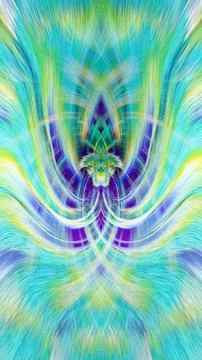 Design element for graphics Visionary surreal artworks Fractal Wall Art Des.. 스톡 일러스트
