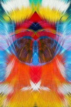 Design element for graphics Visionary surreal artworks Fractal Wall Art Des.. Stock Illustration