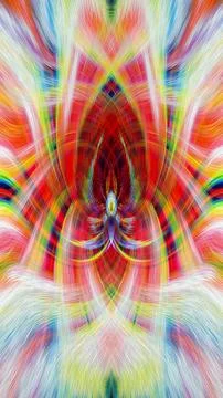 Design element for graphics Visionary surreal artworks Fractal Wall Art Des.. Stockillustratie