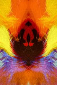 Design element for graphics Visionary surreal artworks Fractal Wall Art Des.. Stock Illustration