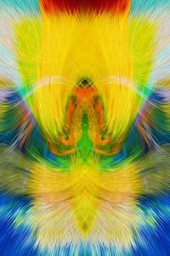 Design element for graphics Visionary surreal artworks Fractal Wall Art Des.. Stock Illustration