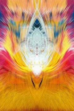 Design element for graphics Visionary surreal artworks Fractal Wall Art Des.. Stock Illustration