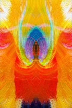 Design element for graphics Visionary surreal artworks Fractal Wall Art Des.. Stock Illustration