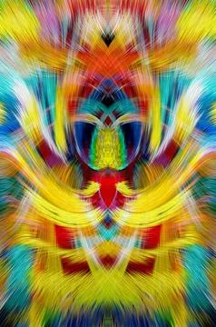 Design element for graphics Visionary surreal artworks Fractal Wall Art Des.. Stockillustratie