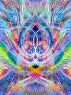 Design element for graphics Visionary surreal artworks Fractal Wall Art Des.. Stock Illustration