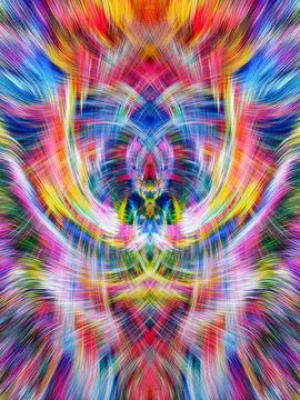 Design element for graphics Visionary surreal artworks Fractal Wall Art Des.. Illustrazione stock