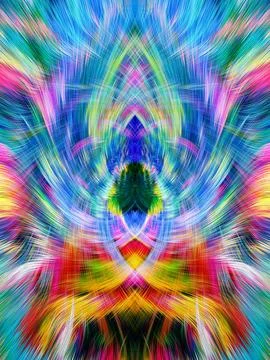 Design element for graphics Visionary surreal artworks Fractal Wall Art Des.. Stock Illustration