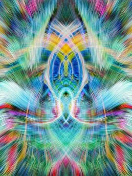 Design element for graphics Visionary surreal artworks Fractal Wall Art Des.. Stockillustratie