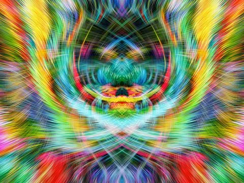 Design element for graphics Visionary surreal artworks Fractal Wall Art Des.. Ilustración de archivo