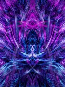 Design element for graphics Visionary surreal artworks Fractal Wall Art Des.. Stock Illustration