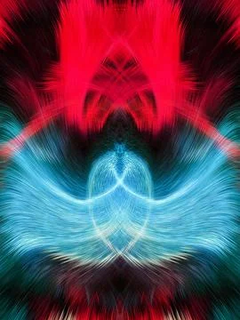 Design element for graphics Visionary surreal artworks Fractal Wall Art Des.. Stock Illustration