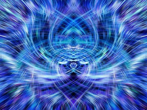 Design element for graphics Visionary surreal artworks Fractal Wall Art Des.. Stock Illustration