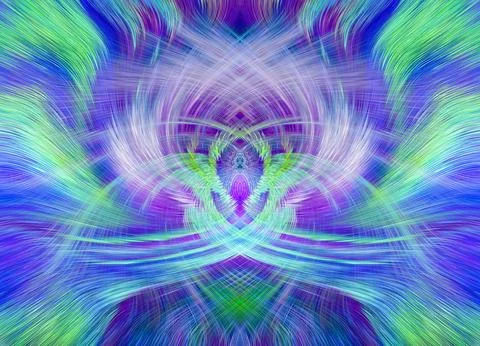 Design element for graphics Visionary surreal artworks Fractal Wall Art Des.. Stock Illustration