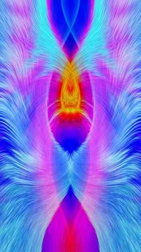 Design element for graphics Visionary surreal artworks Fractal Wall Art Des.. Stock Illustration