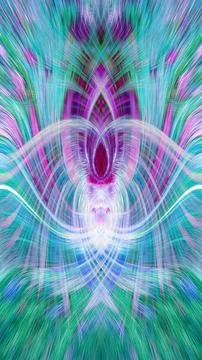Design element for graphics Visionary surreal artworks Fractal Wall Art Des.. Stock Illustration