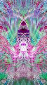 Design element for graphics Visionary surreal artworks Fractal Wall Art Des.. Stockillustratie