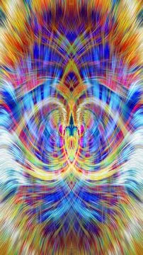 Design element for graphics Visionary surreal artworks Fractal Wall Art Des.. Stock Illustration