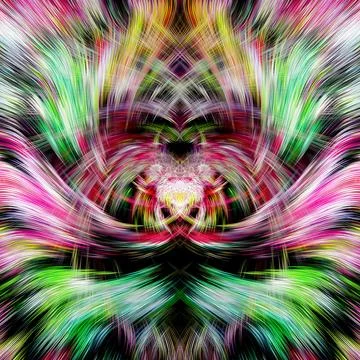 Design element for graphics Visionary surreal artworks Fractal Wall Art Des.. Stock Illustration