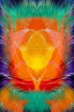 Design element for graphics Visionary surreal artworks Fractal Wall Art Des.. Stock Illustration