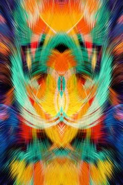 Design element for graphics Visionary surreal artworks Fractal Wall Art Des.. Ilustración de archivo