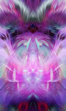 Design element for graphics Visionary surreal artworks Fractal Wall Art Des.. Stock Illustration