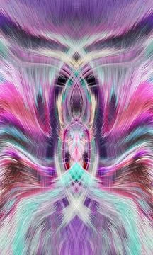 Design element for graphics Visionary surreal artworks Fractal Wall Art Des.. Stock Illustration
