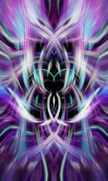 Design element for graphics Visionary surreal artworks Fractal Wall Art Des.. Stock Illustration