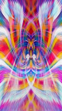 Design element for graphics Visionary surreal artworks Fractal Wall Art Des.. Stock Illustration