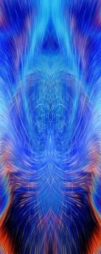 Design element for graphics Visionary surreal artworks Fractal Wall Art Des.. Illustrazione stock