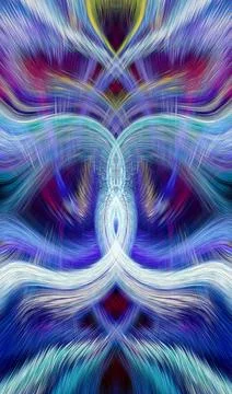 Design element for graphics Visionary surreal artworks Fractal Wall Art Des.. Illustrazione stock
