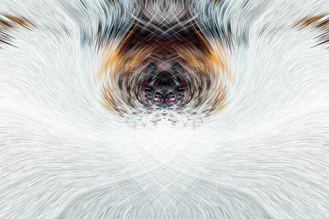 Design element for graphics Visionary surreal artworks Fractal Wall Art Des.. Illustrazione stock