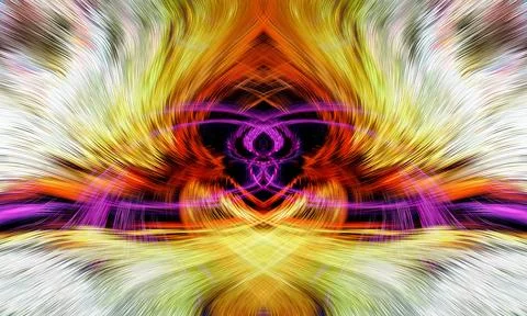 Design element for graphics Visionary surreal artworks Fractal Wall Art Des.. Stock Illustration