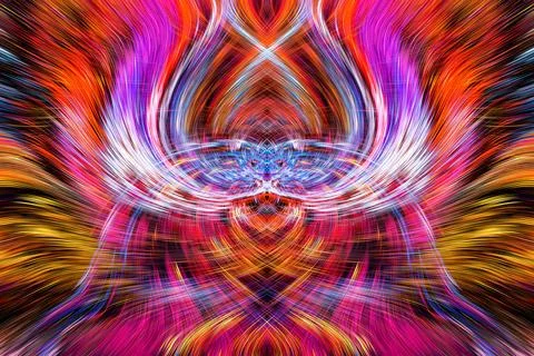 Design element for graphics Visionary surreal artworks Fractal Wall Art Des.. Stock Illustration