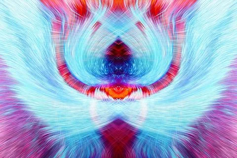Design element for graphics Visionary surreal artworks Fractal Wall Art Des.. Stockillustratie