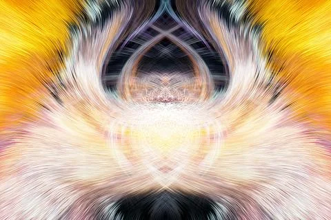 Design element for graphics Visionary surreal artworks Fractal Wall Art Des.. Stock Illustration