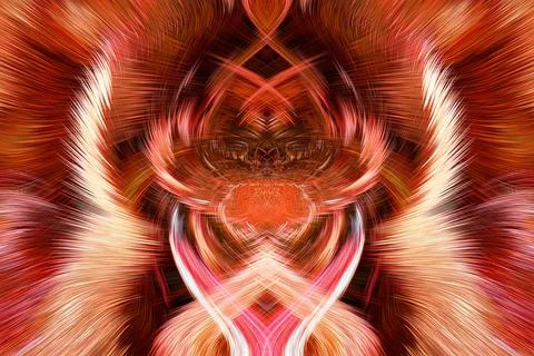 Design element for graphics Visionary surreal artworks Fractal Wall Art Des.. Stockillustratie