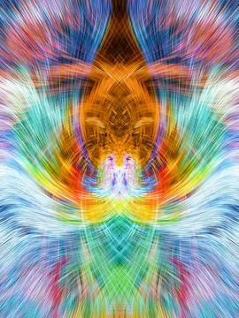 Design element for graphics Visionary surreal artworks Fractal Wall Art Des.. Stock Illustration