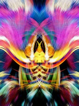 Design element for graphics Visionary surreal artworks Fractal Wall Art Des.. Stock Illustration