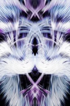 Design element for graphics Visionary surreal artworks Fractal Wall Art Des.. Stockillustratie
