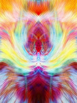 Design element for graphics Visionary surreal artworks Fractal Wall Art Des.. Stock Illustration