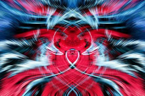 Design element for graphics Visionary surreal artworks Fractal Wall Art Des.. Stock Illustration