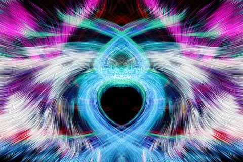 Design element for graphics Visionary surreal artworks Fractal Wall Art Des.. Stock Illustration