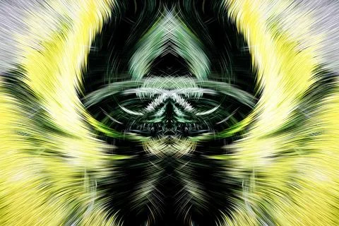 Design element for graphics Visionary surreal artworks Fractal Wall Art Des.. Stock Illustration