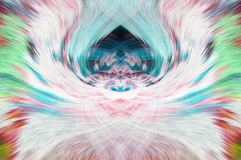 Design element for graphics Visionary surreal artworks Fractal Wall Art Des.. Stock Illustration
