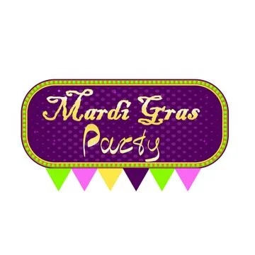 Design element for Mardi Gras party Stock Illustration