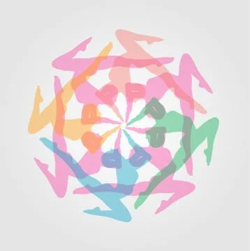 Design element or artwork for yoga site  Stock Illustration