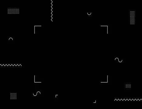 A design element Vector background pattern Small elements on a black background Illustrazione stock