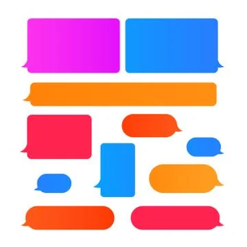 Design element vector of message Bubbles Stockillustratie