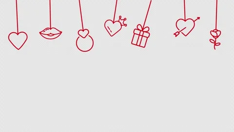 Design element for wallpapers, invitations, greeting cards, valentine cards. Stock Footage 272146675